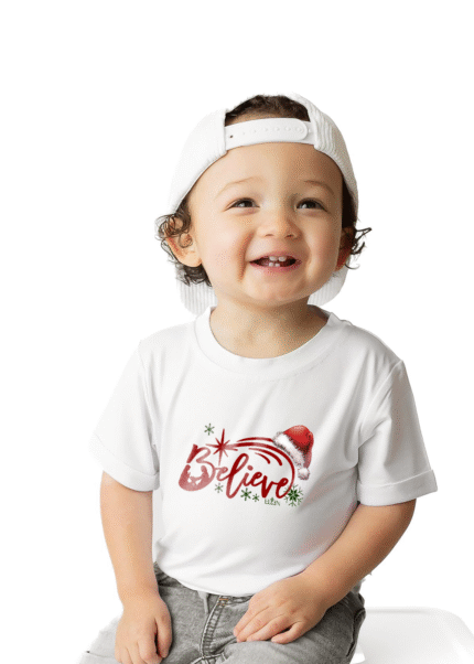 Christmas Baby Tshirt - Believe