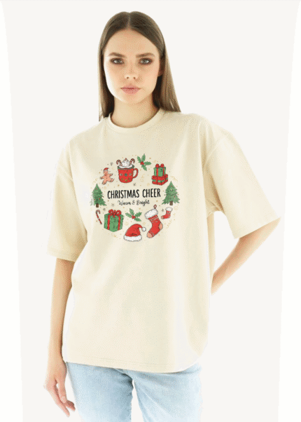 Christmas Oversized Tshirt - Xmas Cheer