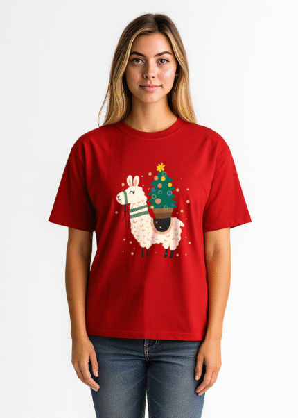 Christmas Oversized Tshirt - Xmas Deer
